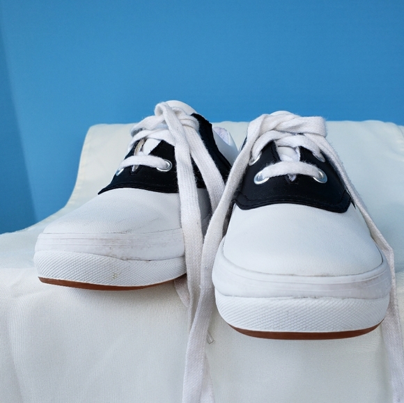 Keds Shoes New Updated Blackwhite Leather Saddle Shoes Poshmark